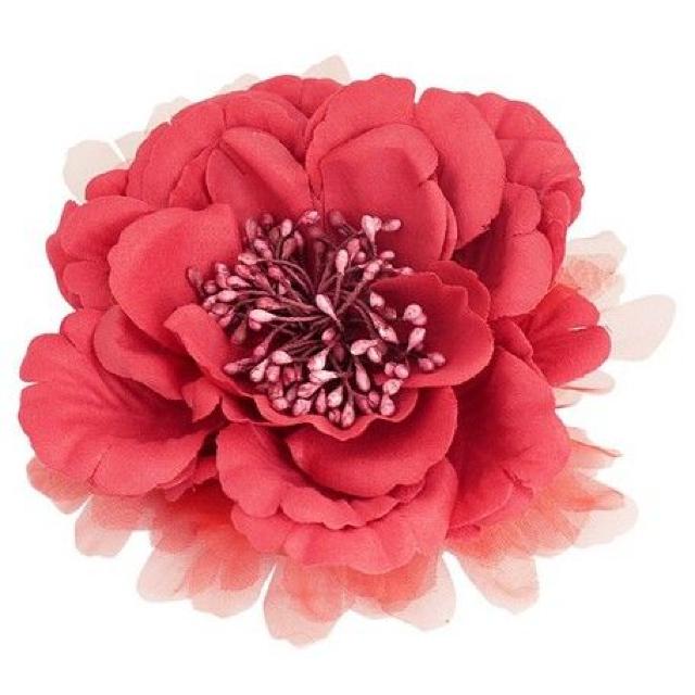 BIG フラワー メッシュ コサージュ レッド★新品 < 女性アクセサリー/時計 BIG フラワー メッシュ コサージュ レッド★新品 < 女性アクセサリー/時計の