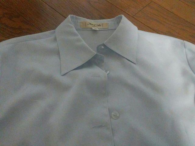Mary Cielo 165 ブルー 美品 ブラウス 大人の11号 < キッズ/ベビー  Mary Cielo 165 ブルー 美品 ブラウス 大人の11号 < キッズ/ベビーの