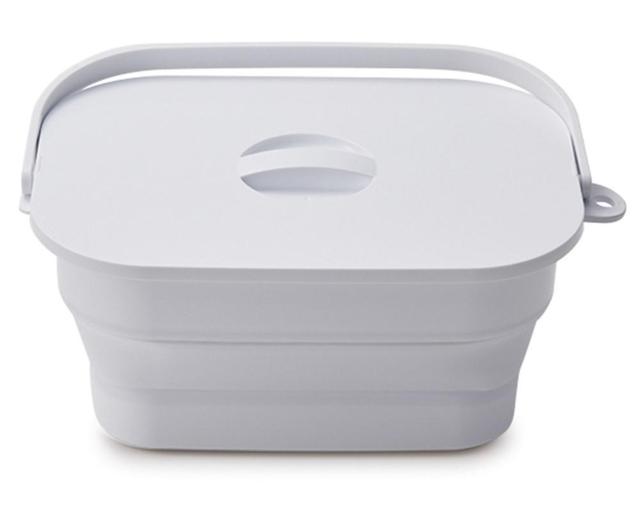 ISETO (伊勢藤) 折りたためる つけ置き洗いバケツ I-617 ホワイト 洗濯板 折りたたみバスケット 折りたたみバケツ < インテリア/ライフ ISETO (伊勢藤) 折りたためる つけ置き洗いバケツ I-617 ホワイト 洗濯板 折りたたみバスケット 折りたたみバケツ < インテリア/ライフの