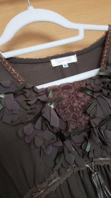 ☆新品同様☆オリーブ色半袖チュニック☆38M < 女性ファッション  ☆新品同様☆オリーブ色半袖チュニック☆38M < 女性ファッションの