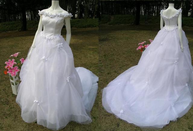 ★【新品】★#153★ロングウェディングドレス★送料込み★お値段ご相談可★ < 女性ファッション  ★【新品】★#153★ロングウェディングドレス★送料込み★お値段ご相談可★  < 女性ファッションの