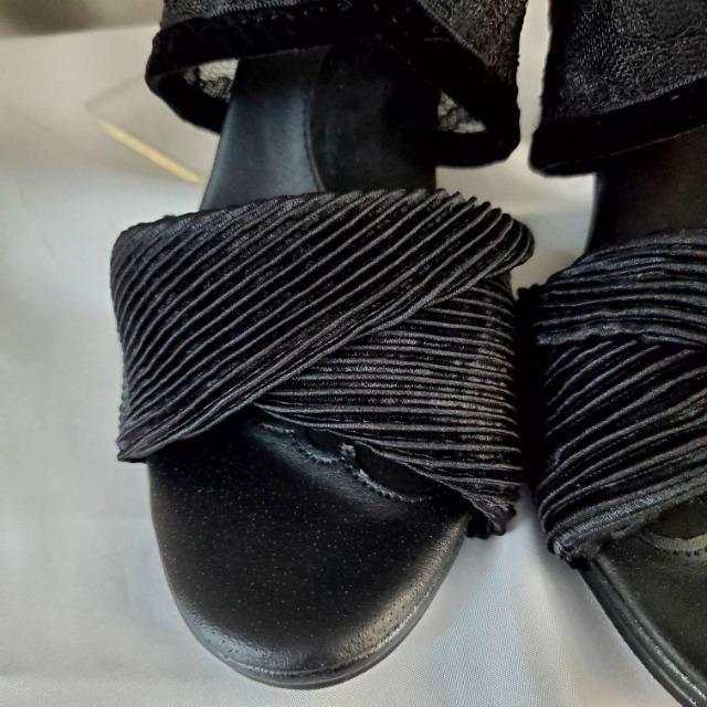 込み★オシャレ!!レース使用!太ヒール!サンダル/ミュール★S★ < 女性ファッション 込み★オシャレ!!レース使用!太ヒール!サンダル/ミュール★S★ < 女性ファッションの