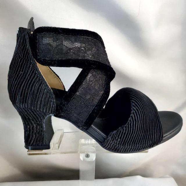 込み★オシャレ!!レース使用!太ヒール!サンダル/ミュール★S★ < 女性ファッション 込み★オシャレ!!レース使用!太ヒール!サンダル/ミュール★S★ < 女性ファッションの