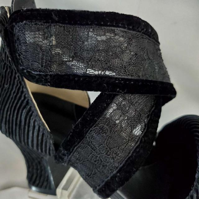 込み★オシャレ!!レース使用!太ヒール!サンダル/ミュール★S★ < 女性ファッション 込み★オシャレ!!レース使用!太ヒール!サンダル/ミュール★S★ < 女性ファッションの