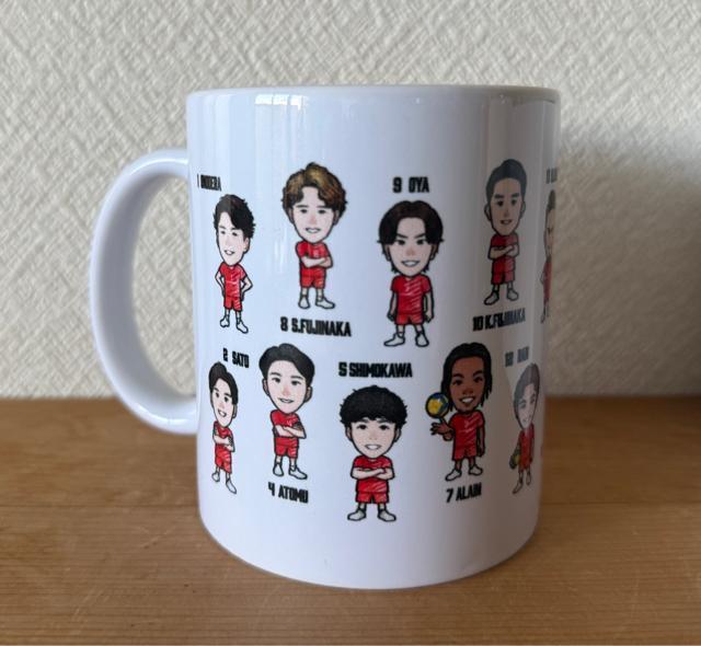 サントリーサンバーズ 選手イラストマグカップ 期間限定発売品 < レジャー/スポーツ  サントリーサンバーズ 選手イラストマグカップ 期間限定発売品  < レジャー/スポーツの