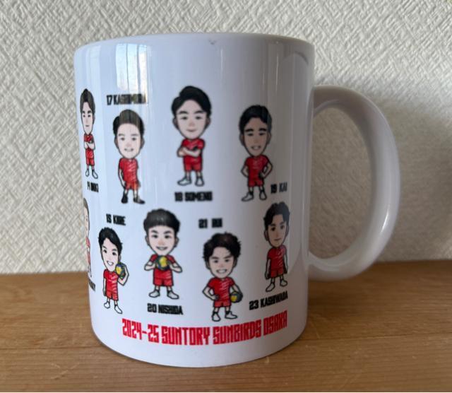 サントリーサンバーズ 選手イラストマグカップ 期間限定発売品 < レジャー/スポーツ  サントリーサンバーズ 選手イラストマグカップ 期間限定発売品 < レジャー/スポーツの