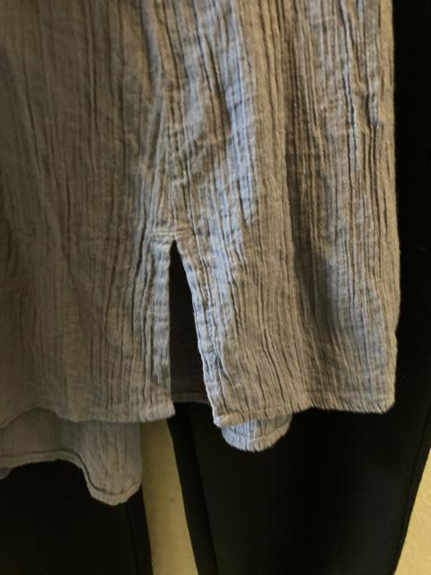 LL薄紫抑揚キーネックシャツワンピース < 女性ファッション  LL薄紫抑揚キーネックシャツワンピース < 女性ファッションの