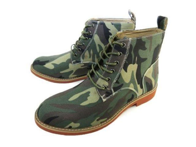1円~C851新品AAAプレーントゥ/編上げブーツ24.5a迷彩柄♂ < 男性ファッション 1円~C851新品AAAプレーントゥ/編上げブーツ24.5a迷彩柄♂ < 男性ファッションの