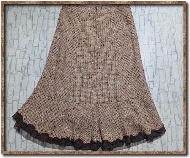 ジンカトー ツイードスカ−ト ピンク < 女性ファッション ジンカトー ツイードスカ−ト ピンク < 女性ファッションの