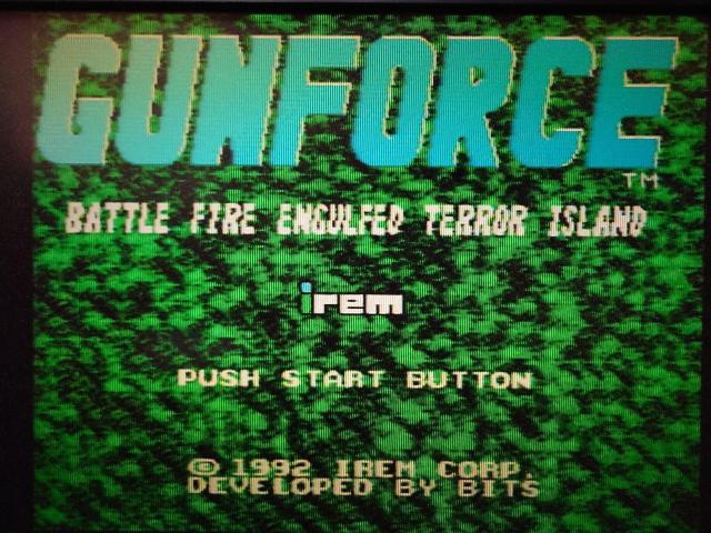 SFC �K���t�H�[�X / GUNFORCE �X�[�p�[�t�@�~�R�� ���(�ڐG��) �� �Q�[���{��/�\�t�g�� 