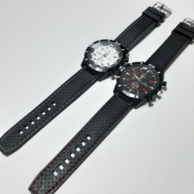 新品 腕時計 スポーツ ビジネス 赤と白のセット  < 男性アクセサリー/時計  新品 腕時計 スポーツ ビジネス 赤と白のセット  < 男性アクセサリー/時計の