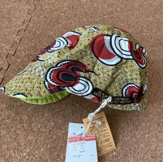 新品タグ付き50サイズ リバーシブル帽子 < キッズ/ベビー  新品タグ付き50サイズ リバーシブル帽子 < キッズ/ベビーの