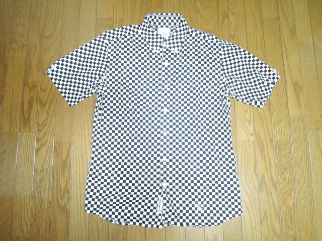 uniform experimentユニフォームエクスペリメント チェッカーフラッグ チェックシャツ 2白黒 半袖SOPHNET. < ブランド  uniform experimentユニフォームエクスペリメント チェッカーフラッグ チェックシャツ 2白黒 半袖SOPHNET.  < ブランドの