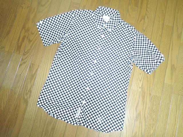 uniform experimentユニフォームエクスペリメント チェッカーフラッグ チェックシャツ 2白黒 半袖SOPHNET. < ブランド  uniform experimentユニフォームエクスペリメント チェッカーフラッグ チェックシャツ 2白黒 半袖SOPHNET. < ブランドの