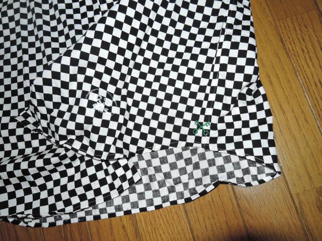 uniform experimentユニフォームエクスペリメント チェッカーフラッグ チェックシャツ 2白黒 半袖SOPHNET. < ブランド  uniform experimentユニフォームエクスペリメント チェッカーフラッグ チェックシャツ 2白黒 半袖SOPHNET. < ブランドの
