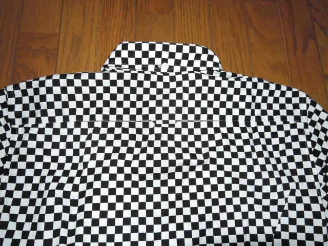 uniform experimentユニフォームエクスペリメント チェッカーフラッグ チェックシャツ 2白黒 半袖SOPHNET. < ブランド  uniform experimentユニフォームエクスペリメント チェッカーフラッグ チェックシャツ 2白黒 半袖SOPHNET. < ブランドの