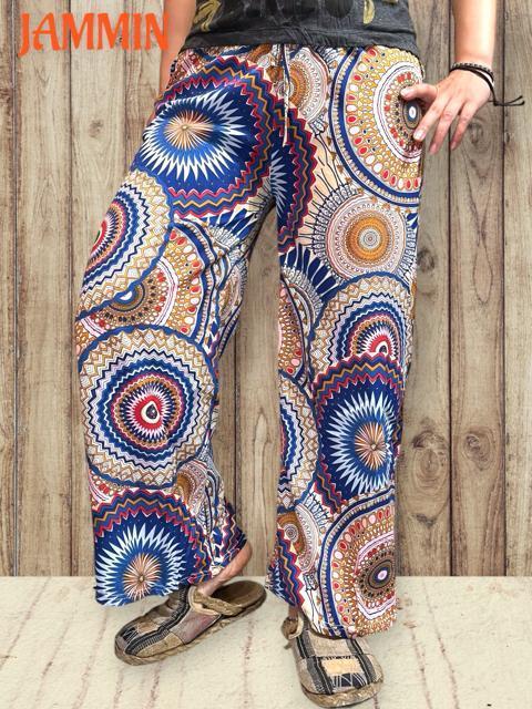 カラフルアジアン柄パンツ ヒッピー エスニック 個性派 アジアン サイケ < 女性ファッション カラフルアジアン柄パンツ ヒッピー エスニック 個性派 アジアン サイケ < 女性ファッションの