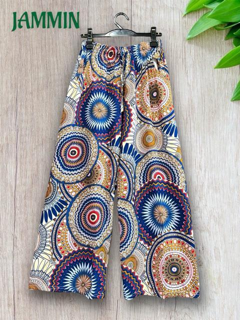 カラフルアジアン柄パンツ ヒッピー エスニック 個性派 アジアン サイケ < 女性ファッション カラフルアジアン柄パンツ ヒッピー エスニック 個性派 アジアン サイケ < 女性ファッションの