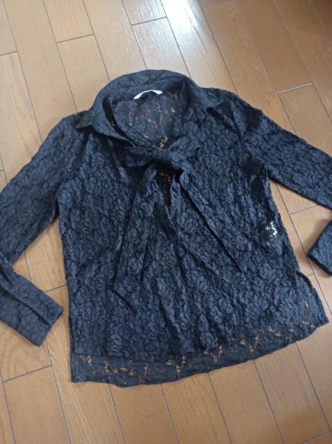 レア★ZARA★リボンタイ付き総レースブラウス黒★美品★素敵★ザラ★送料半額300円★ < 女性ファッション レア★ZARA★リボンタイ付き総レースブラウス黒★美品★素敵★ザラ★送料半額300円★ < 女性ファッションの