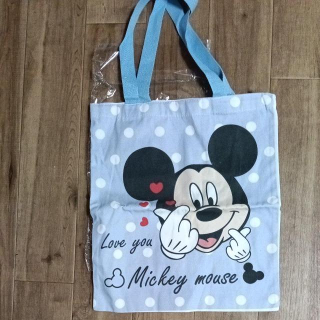 ミッキーマウス柄の布バック < アニメ/コミック/キャラクター  ミッキーマウス柄の布バック  < アニメ/コミック/キャラクターの