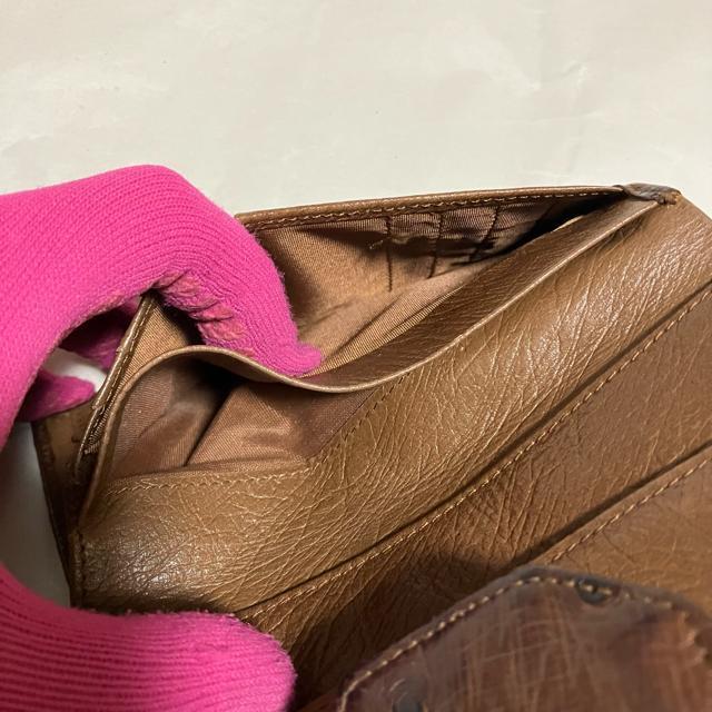 【ノーブランド扱い】【オーストリッチ】 レザー / 二つ折り財布(小銭入れあり) < 女性ファッション 【ノーブランド扱い】【オーストリッチ】 レザー / 二つ折り財布(小銭入れあり) < 女性ファッションの