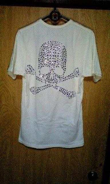 Roenロエン ビッグ総スワロフスキースカル同色水玉カットソー 44 < ブランド  Roenロエン ビッグ総スワロフスキースカル同色水玉カットソー 44  < ブランドの