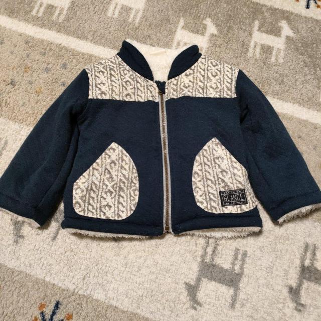 美品☆ベビー キッズ アウター コート 90サイズ ネイビー < キッズ/ベビー 美品☆ベビー キッズ アウター コート 90サイズ ネイビー < キッズ/ベビーの