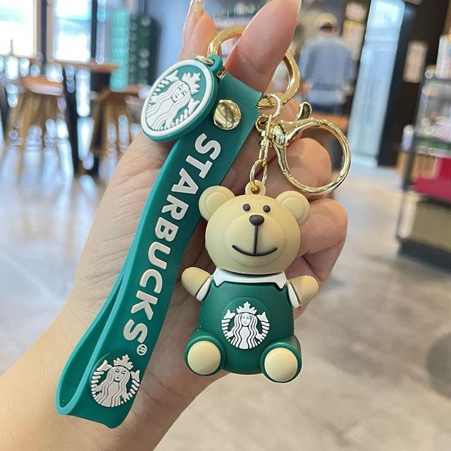 スターバックス スタバ 海外限定 キーホルダー  熊 グリーン < 女性ファッション  スターバックス スタバ 海外限定 キーホルダー  熊 グリーン < 女性ファッションの