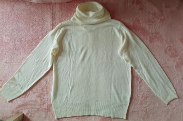 ★白オフホワイト可愛い♪シンプル使えるとろみ柔らか軽量ゆったり楽チン♪ふんわり暖か快適くしゅくしゅタートルネック長袖ニットセーター < 女性ファッション  ★白オフホワイト可愛い♪シンプル使えるとろみ柔らか軽量ゆったり楽チン♪ふんわり暖か快適くしゅくしゅタートルネック長袖ニットセーター  < 女性ファッションの