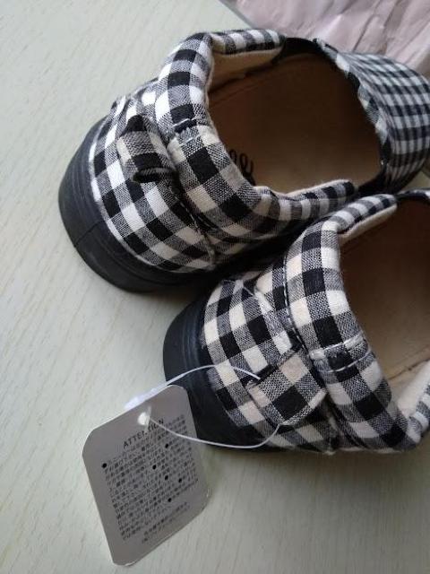 スリッポン レディース Lサイズ 約24〜25cm ギンガムチェック ジップコーポレーション < 女性ファッション  スリッポン レディース Lサイズ 約24〜25cm ギンガムチェック ジップコーポレーション < 女性ファッションの