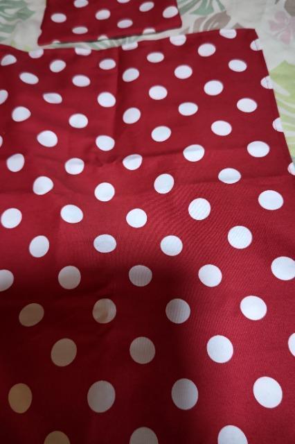 ★新品赤×白ドット柄給食巾着袋&大判ナフキン2点セット < キッズ/ベビー  ★新品赤×白ドット柄給食巾着袋&大判ナフキン2点セット < キッズ/ベビーの