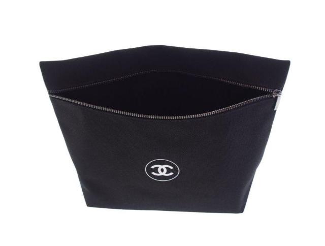 シャネル ノベルティ セカンドバッグ 大型ポーチ 2022 正面ファスナー マチ付き ブラック CHANEL 【正規品】 < ブランド シャネル ノベルティ セカンドバッグ 大型ポーチ 2022 正面ファスナー マチ付き ブラック CHANEL 【正規品】 < ブランドの