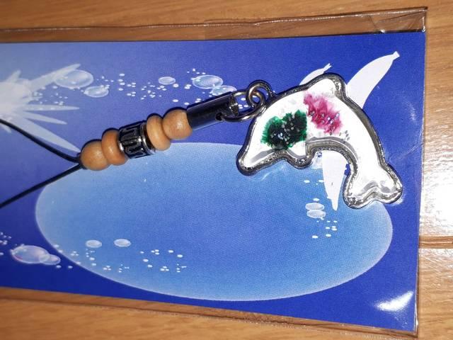 新品未使用ガラスの可愛いイルカのストラップ < 家電/AV  新品未使用ガラスの可愛いイルカのストラップ < 家電/AVの