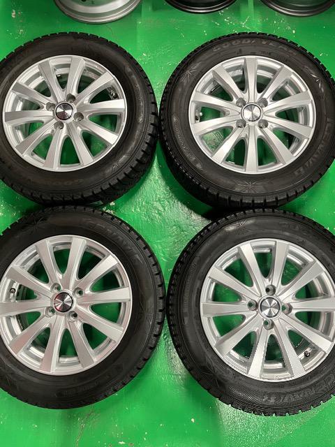 0192034)激安グッドイヤー国産中古スタッドレスタイヤ4本美品アルミホイールセットコンパクトカー185/65R15送料無料 < 自動車/バイク 0192034)激安グッドイヤー国産中古スタッドレスタイヤ4本美品アルミホイールセットコンパクトカー185/65R15送料無料 < 自動車/バイク