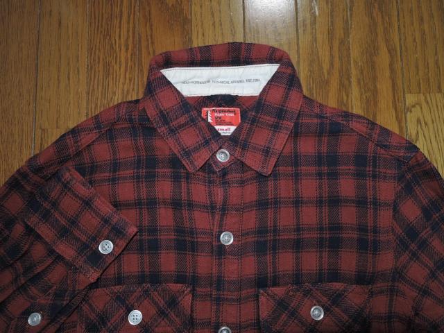 NEIGHBORHOOD ネイバーフッド CABELLA チェックシャツ S 赤系  長袖 ネル系 < ブランド  NEIGHBORHOOD ネイバーフッド CABELLA チェックシャツ S 赤系  長袖 ネル系 < ブランドの