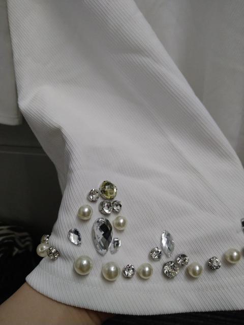 Datura☆裾ビジュー長袖ワンピ < ブランド  Datura☆裾ビジュー長袖ワンピ < ブランドの