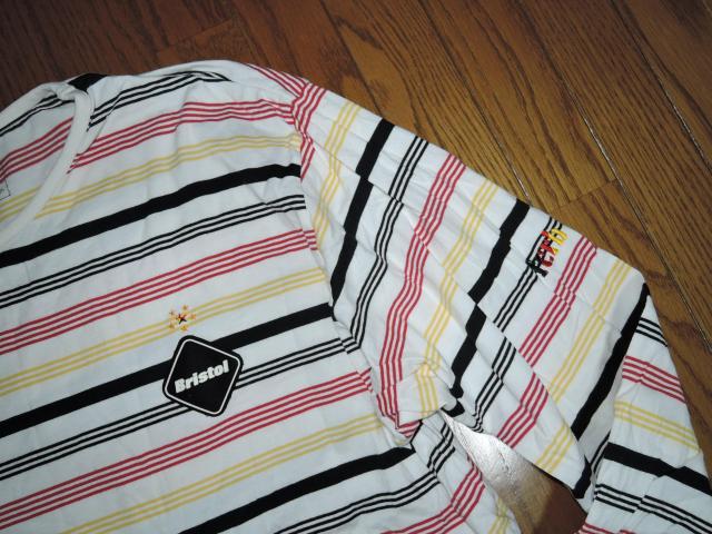 F.C.REAL BRISTOL ブリストル × NIKE ナイキ ボーダー ロンTシャツ M 白 カットソー 胸ロゴ LOGO < ブランド  F.C.REAL BRISTOL ブリストル × NIKE ナイキ ボーダー ロンTシャツ M 白 カットソー 胸ロゴ LOGO < ブランドの