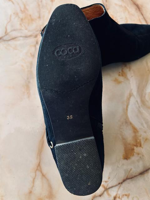 【COCA ITARY】ブラック◆レースアップモチーフ◆上質ショートブーツ◆35 < 女性ファッション  【COCA ITARY】ブラック◆レースアップモチーフ◆上質ショートブーツ◆35 < 女性ファッションの