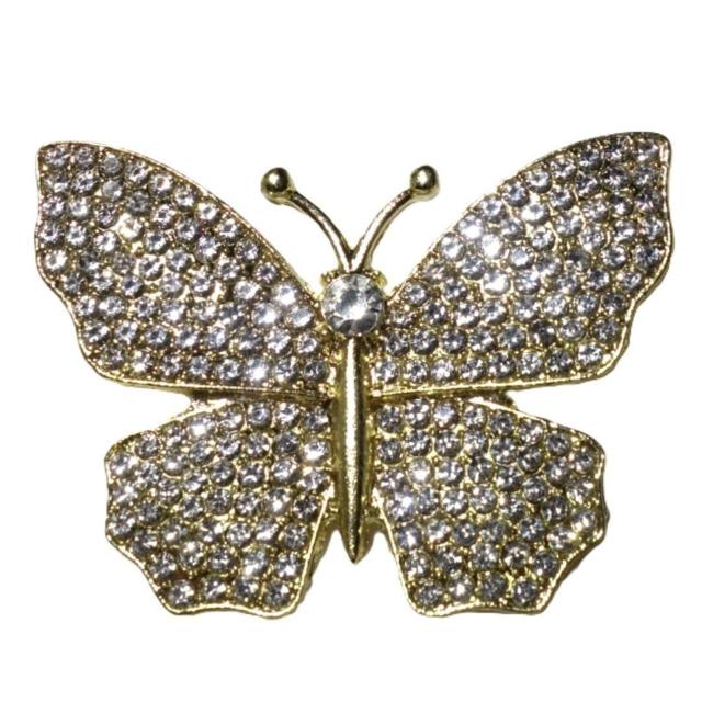 蝶 蝶々 金色 ラインストーン ピンブローチ ブローチ ピンバッジ バッジ ラペルピン G < 女性アクセサリー/時計 蝶 蝶々 金色 ラインストーン ピンブローチ ブローチ ピンバッジ バッジ ラペルピン G < 女性アクセサリー/時計の