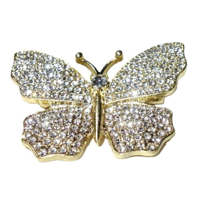 蝶 蝶々 金色 ラインストーン ピンブローチ ブローチ ピンバッジ バッジ ラペルピン G < 女性アクセサリー/時計 蝶 蝶々 金色 ラインストーン ピンブローチ ブローチ ピンバッジ バッジ ラペルピン G < 女性アクセサリー/時計の