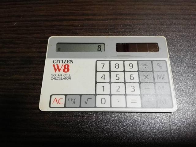 シチズン 電卓 W8 収納ケース付属 < インテリア/ライフ シチズン 電卓 W8 収納ケース付属 < インテリア/ライフの