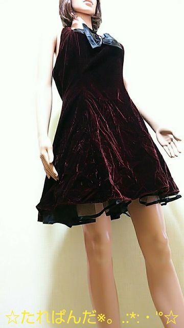 ☆L.A GLO☆美しいワインカラーのパニエINわんぴドレスD103☆3点で即落 < 女性ファッション  ☆L.A GLO☆美しいワインカラーのパニエINわんぴドレスD103☆3点で即落 < 女性ファッションの