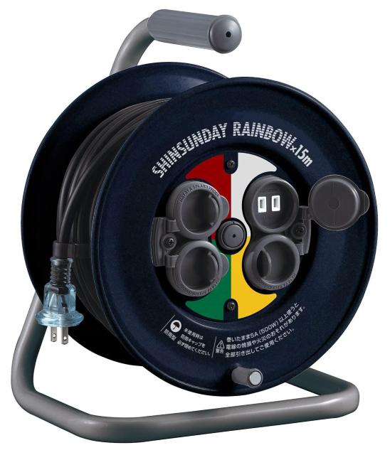 ハタヤ シンサンデーレインボーリール 屋外用 防雨型 温度センサー付 日本製 15m < ペット/手芸/園芸  ハタヤ シンサンデーレインボーリール 屋外用 防雨型 温度センサー付 日本製 15m  < ペット/手芸/園芸の