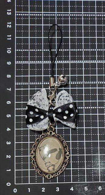 ハンドメイド♪カボションチャームストラップ★パンダ・ドットリボン★A【クリスマスオーナメントにも】 < ペット/手芸/園芸 ハンドメイド♪カボションチャームストラップ★パンダ・ドットリボン★A【クリスマスオーナメントにも】 < ペット/手芸/園芸の