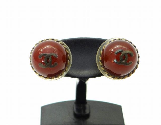 CHANEL �V���l�� �R�R�}�[�N ���B���e�[�W ���E���h �s�A�X �{���h�[��USED���y���������z  �� �u�����h�� 