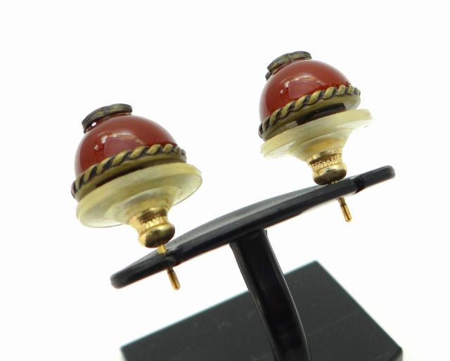 CHANEL �V���l�� �R�R�}�[�N ���B���e�[�W ���E���h �s�A�X �{���h�[��USED���y���������z �� �u�����h�� 