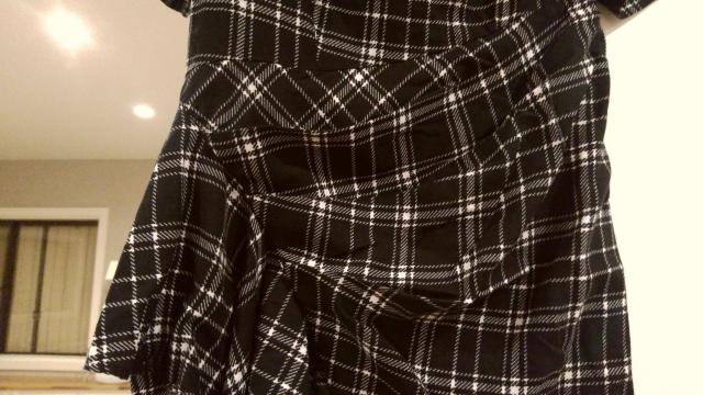 黒チェック柄ミニワンピース Closet Мサイズ < 女性ファッション  黒チェック柄ミニワンピース Closet Мサイズ < 女性ファッションの