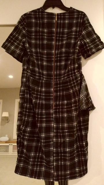 黒チェック柄ミニワンピース Closet Мサイズ < 女性ファッション  黒チェック柄ミニワンピース Closet Мサイズ < 女性ファッションの