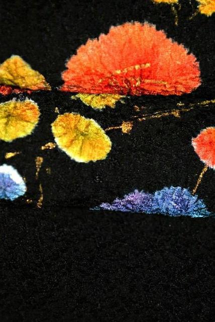 【最高級】美品 縮緬 金彩 絞り染め 花柄 鹿の子柄 訪問着 身丈159cm 裄丈63cm T3418 < 女性ファッション  【最高級】美品 縮緬 金彩 絞り染め 花柄 鹿の子柄 訪問着 身丈159cm 裄丈63cm T3418 < 女性ファッションの