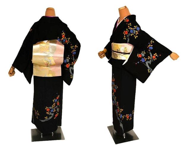 【最高級】美品 縮緬 金彩 絞り染め 花柄 鹿の子柄 訪問着 身丈159cm 裄丈63cm T3418 < 女性ファッション  【最高級】美品 縮緬 金彩 絞り染め 花柄 鹿の子柄 訪問着 身丈159cm 裄丈63cm T3418 < 女性ファッションの